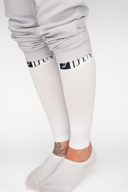 Juy Compression Calf Sleeves White